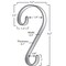 Haute Decor Stocking Scrolls� Stocking Hanger - 2 Pack Holly Embossed (Pewter) - Hang Christmas Stockings from mantels of All Shapes and Sizes